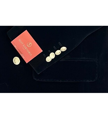 SUIT SARTORIA BLACK VELVET JACKET 4407