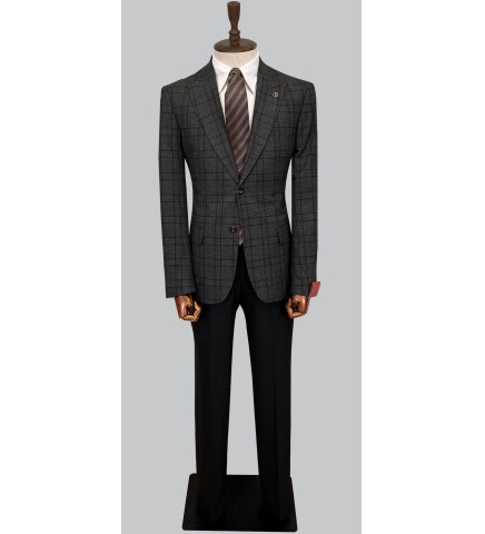 SUIT SARTORIA WOOL BROWN SUIT 2375