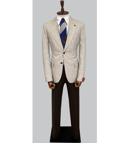SUIT SARTORIA YÜN BEJ TAKIM ELBİSE 2375