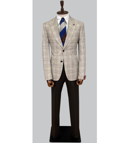 SUIT SARTORIA YÜN BEJ TAKIM ELBİSE 2375