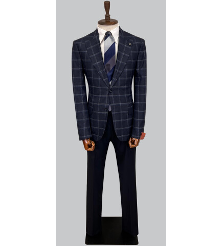 SUIT SARTORIA WOOL NAVY BLUE SUIT 2375