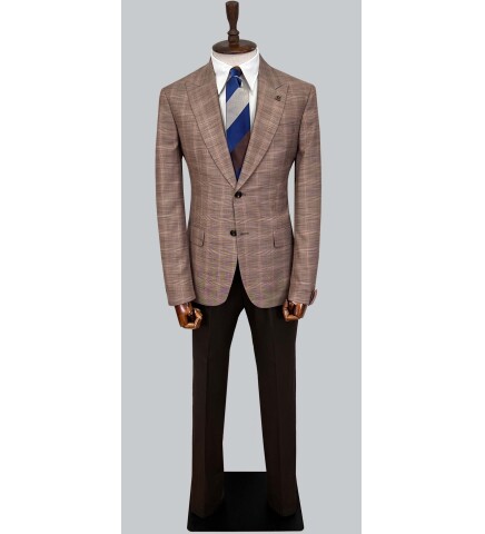 SUIT SARTORIA WOOL LIGHT BROWN SUIT 2375