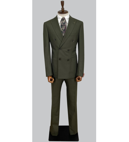 SUIT SARTORIA WOOL KHAKI SUIT 2447