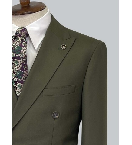 SUIT SARTORIA WOOL KHAKI SUIT 2447