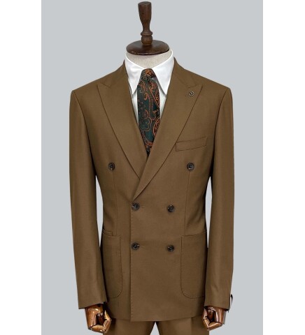 SUIT SARTORIA WOOL BROWN SUIT 2447