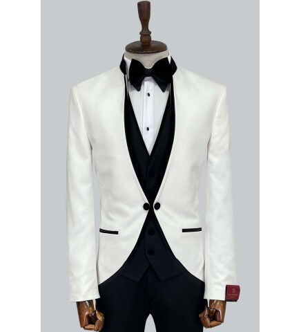 SUIT SARTORIA WHITE TUXEDO 5574