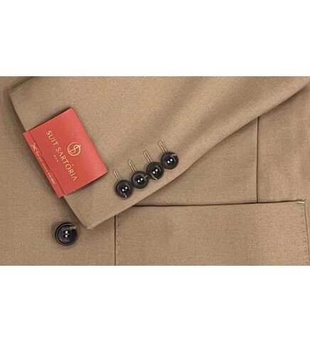 SUIT SARTORIA WOOL LIGHT BROWN SUIT 2447