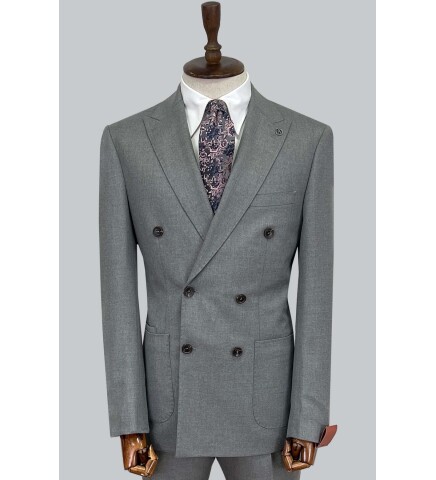 SUIT SARTORIA WOOL GREY SUIT 2447