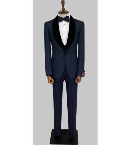 SUIT SARTORIA NAVY BLUE TUXEDO 5575