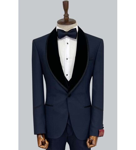 SUIT SARTORIA NAVY BLUE TUXEDO 5575