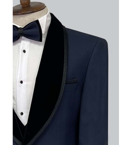 SUIT SARTORIA NAVY BLUE TUXEDO 5575