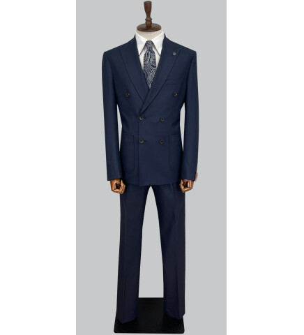 SUIT SARTORIA WOOL NAVY BLUE SUIT 2447