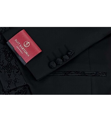 SUIT SARTORIA BLACK TUXEDO 5562