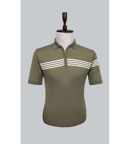 SUIT SARTORIA YEŞİL KISA KOLLU TRİKO T-SHIRT 9025