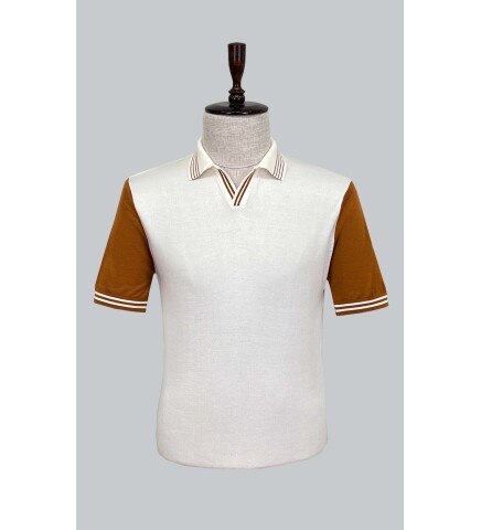 SUIT SARTORIA BEYAZ KISA KOLLU TRİKO T-SHIRT 9020