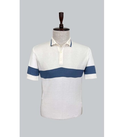 SUIT SARTORIA BEYAZ KISA KOLLU TRİKO T-SHIRT 9023