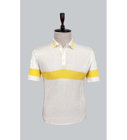 SUIT SARTORIA BEYAZ KISA KOLLU TRİKO T-SHIRT 9023
