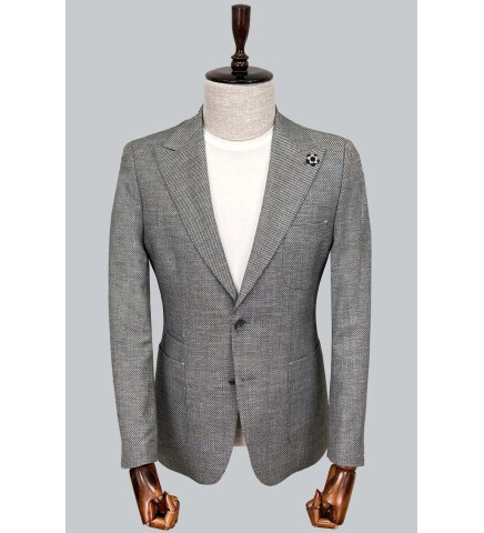 SUIT SARTORIA SİYAH KETEN CEKET 4344