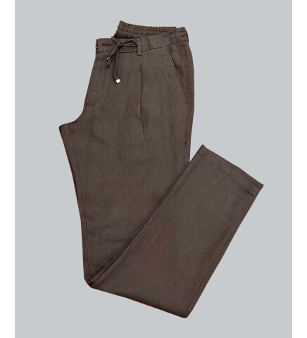 SUIT SARTORIA BROWN LINEN SUIT 2376