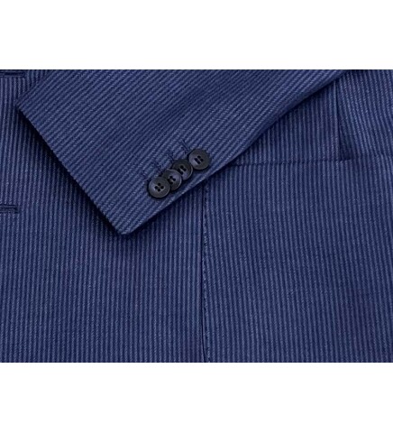 SUIT SARTORIA NAVY BLUE LINEN JACKET 4343