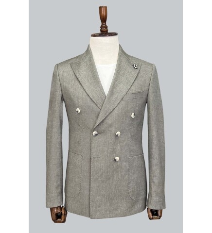 SUIT SARTORIA YEŞİL KETEN KRUVAZE CEKET 4341
