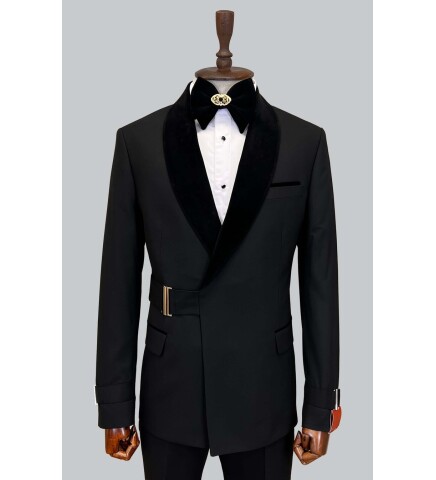 SUIT SARTORIA BLACK TUXEDO 5532