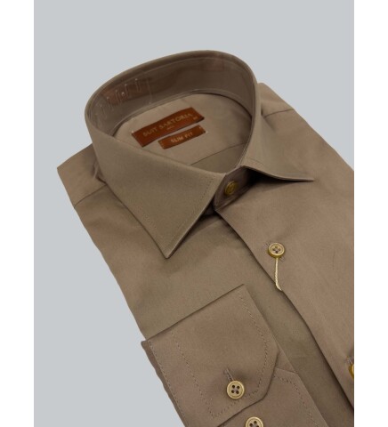 SUIT SARTORIA LIGHT BROWN SHIRT 6052