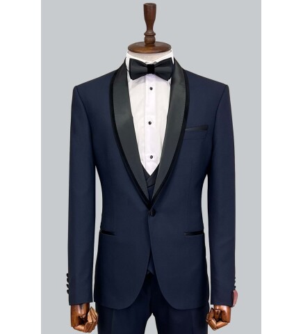 SUIT SARTORIA NAVY BLUE TUXEDO 5513
