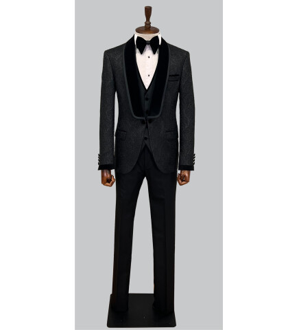 SUIT SARTORIA BLACK TUXEDO 5495