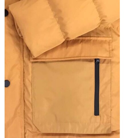 YELLOW HOODED COAT 8092