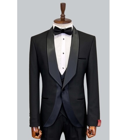SUIT SARTORIA BLACK TUXEDO 5420