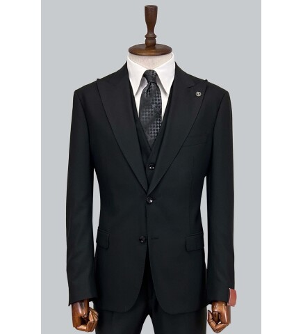 SUIT SARTORIA BLACK WOOL SUIT 2270